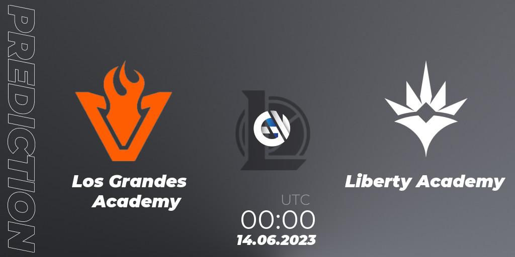 Los Grandes Academy - Liberty Academy: ennuste. 14.06.23, LoL, CBLOL Academy Split 2 2023 - Group Stage