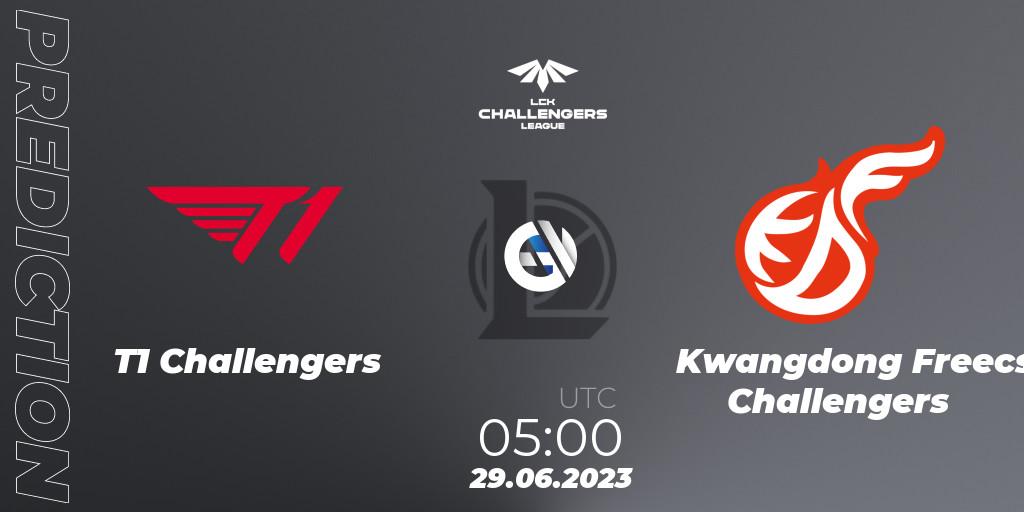 T1 Challengers - Kwangdong Freecs Challengers: ennuste. 29.06.23, LoL, LCK Challengers League 2023 Summer - Group Stage