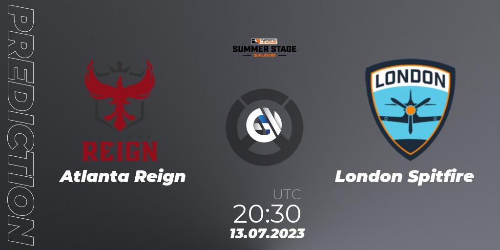 Atlanta Reign - London Spitfire: ennuste. 13.07.2023 at 20:30, Overwatch, Overwatch League 2023 - Summer Stage Qualifiers