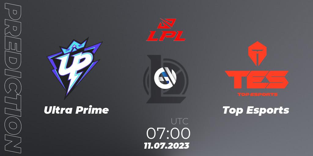 Ultra Prime - Top Esports: ennuste. 11.07.23, LoL, LPL Summer 2023 Regular Season