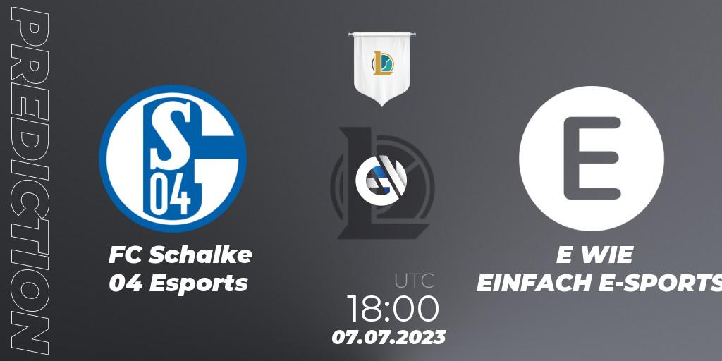 FC Schalke 04 Esports - E WIE EINFACH E-SPORTS: ennuste. 07.07.23, LoL, Prime League Summer 2023 - Group Stage