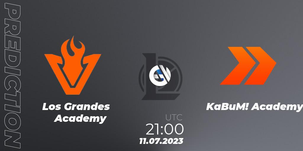 Los Grandes Academy - KaBuM! Academy: ennuste. 11.07.2023 at 21:00, LoL, CBLOL Academy Split 2 2023 - Group Stage