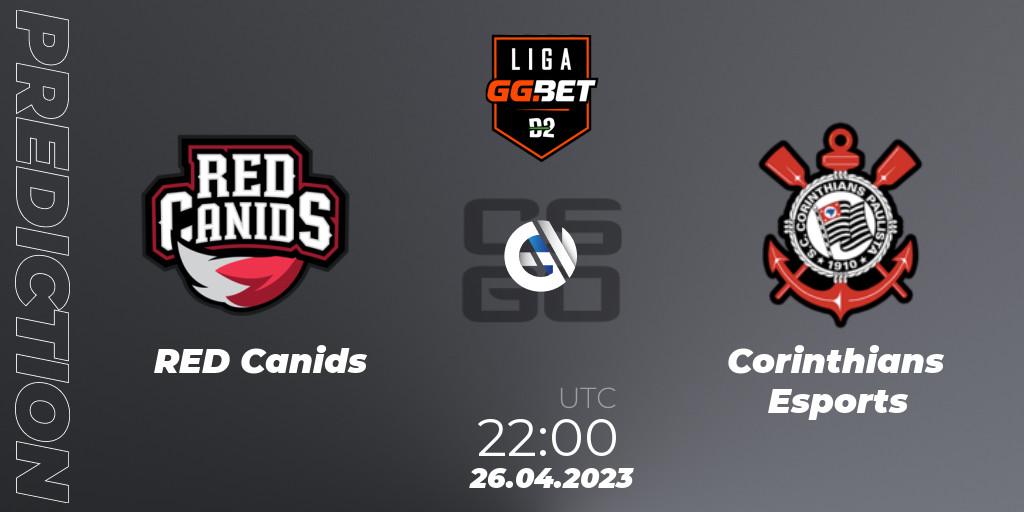 RED Canids - Corinthians Esports: ennuste. 26.04.2023 at 22:00, Counter-Strike (CS2), Dust2 Brasil Liga Season 1