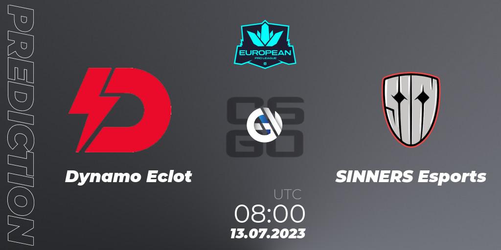 Dynamo Eclot - SINNERS Esports: ennuste. 13.07.23, CS2 (CS:GO), European Pro League Season 9