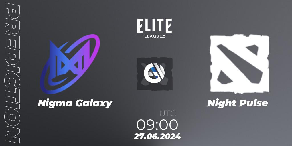 Nigma Galaxy - Night Pulse: ennuste. 27.06.2024 at 09:00, Dota 2, Elite League Season 2: Western Europe Closed Qualifier