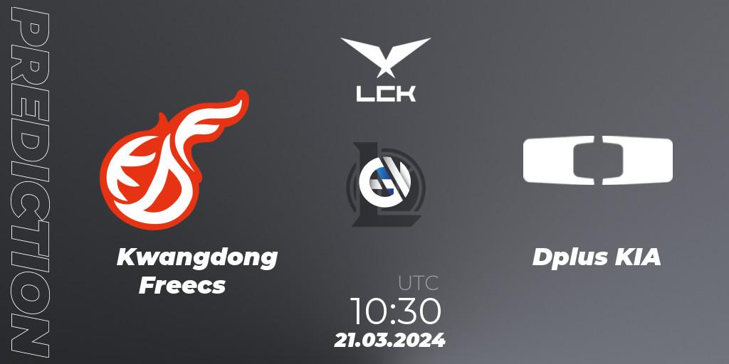 Kwangdong Freecs - Dplus KIA: ennuste. 21.03.24, LoL, LCK Spring 2024 - Group Stage