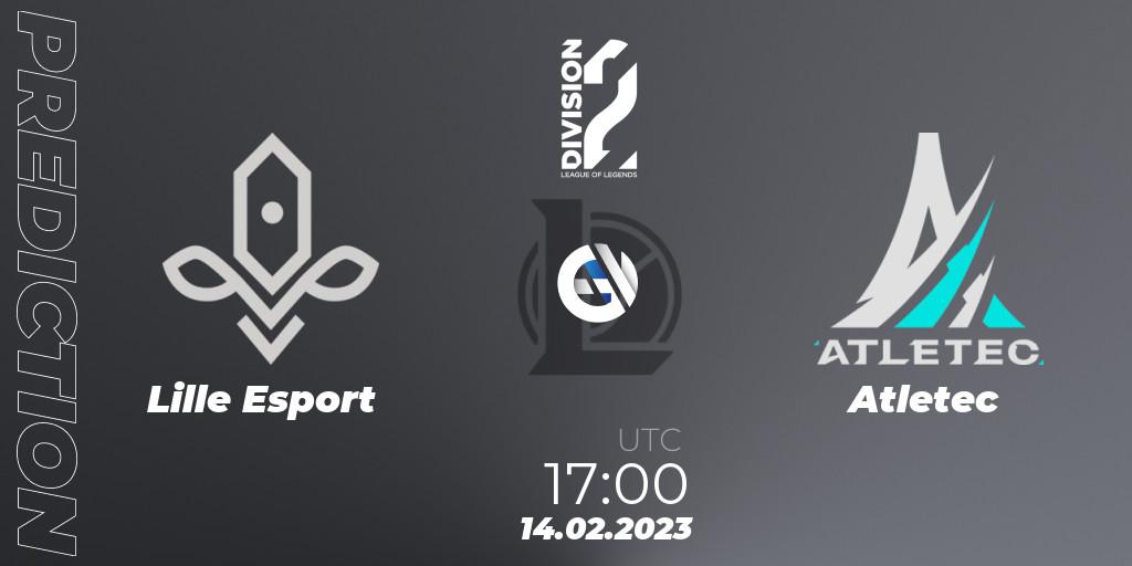 Lille Esport - Atletec: ennuste. 14.02.2023 at 17:00, LoL, LFL Division 2 Spring 2023 - Group Stage