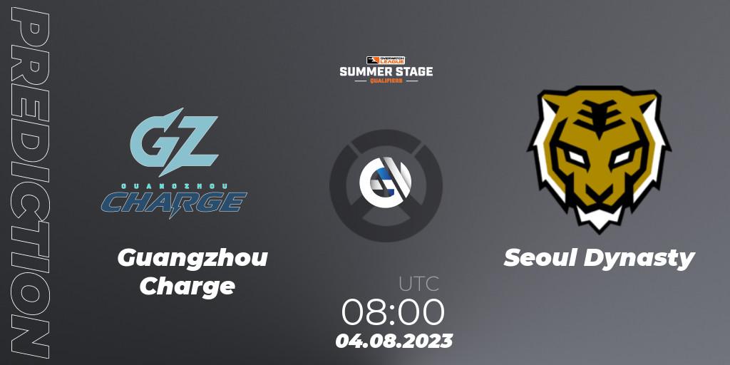 Guangzhou Charge - Seoul Dynasty: ennuste. 04.08.23, Overwatch, Overwatch League 2023 - Summer Stage Qualifiers
