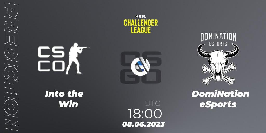Into the Win - DomiNation eSports: ennuste. 08.06.2023 at 18:00, Counter-Strike (CS2), ESL Challenger League Season 45 Europe Relegation