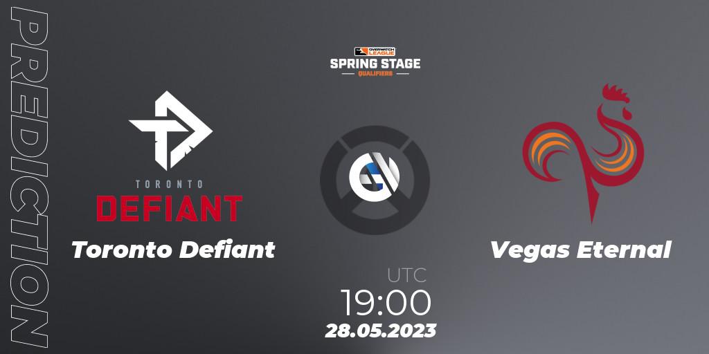 Toronto Defiant - Vegas Eternal: ennuste. 28.05.2023 at 19:00, Overwatch, OWL Stage Qualifiers Spring 2023 West