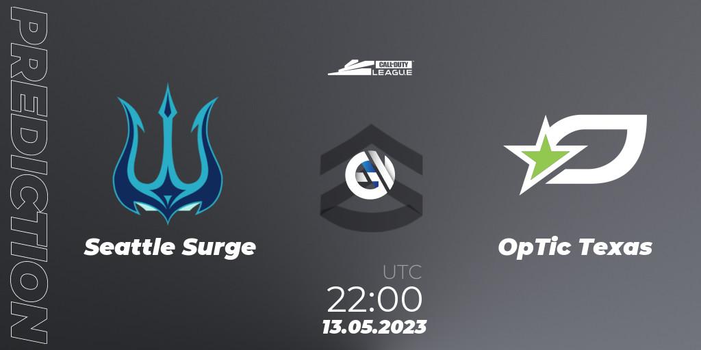 Seattle Surge - OpTic Texas: ennuste. 13.05.2023 at 22:00, Call of Duty, Call of Duty League 2023: Stage 5 Major Qualifiers