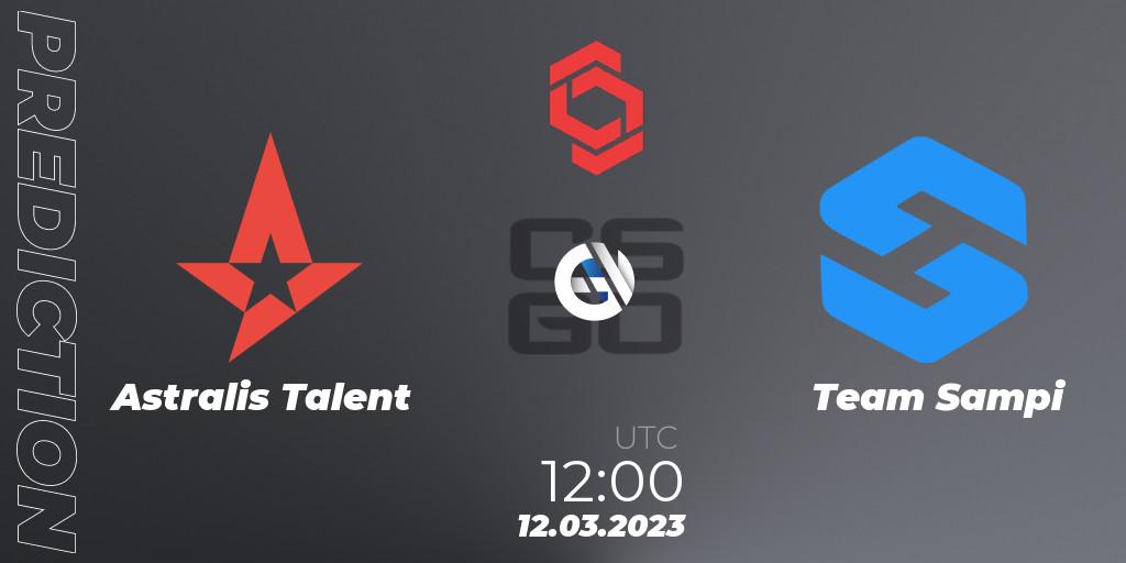 Astralis Talent - Team Sampi: ennuste. 12.03.2023 at 12:00, Counter-Strike (CS2), CCT Central Europe Series 5 Closed Qualifier