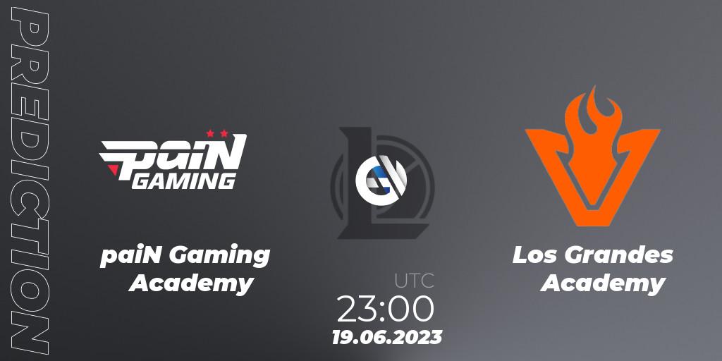 paiN Gaming Academy - Los Grandes Academy: ennuste. 19.06.2023 at 23:00, LoL, CBLOL Academy Split 2 2023 - Group Stage
