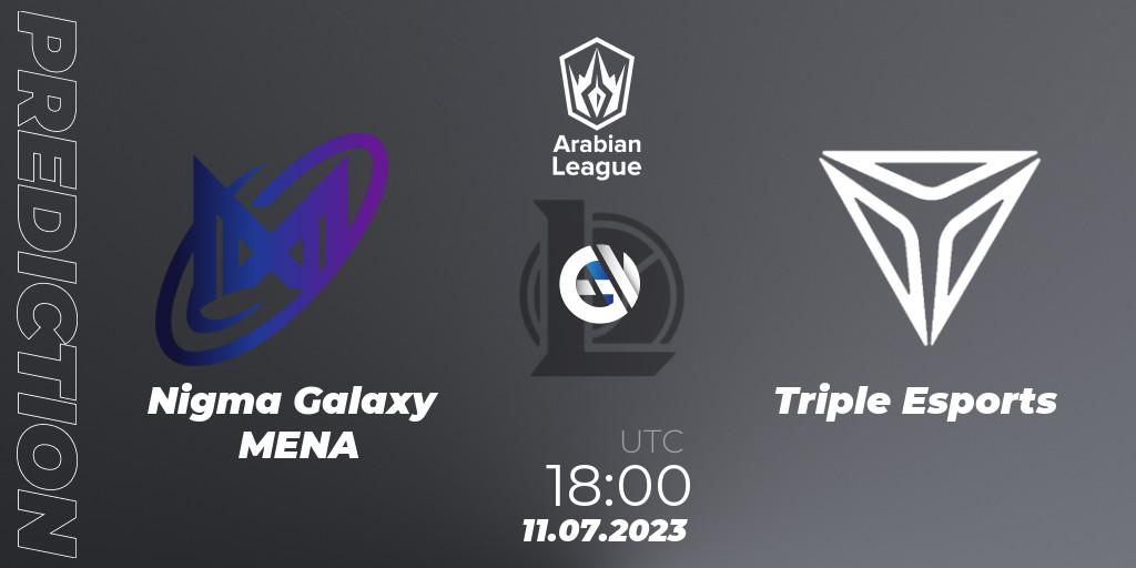Nigma Galaxy MENA - Triple Esports: ennuste. 11.07.23, LoL, Arabian League Summer 2023 - Group Stage