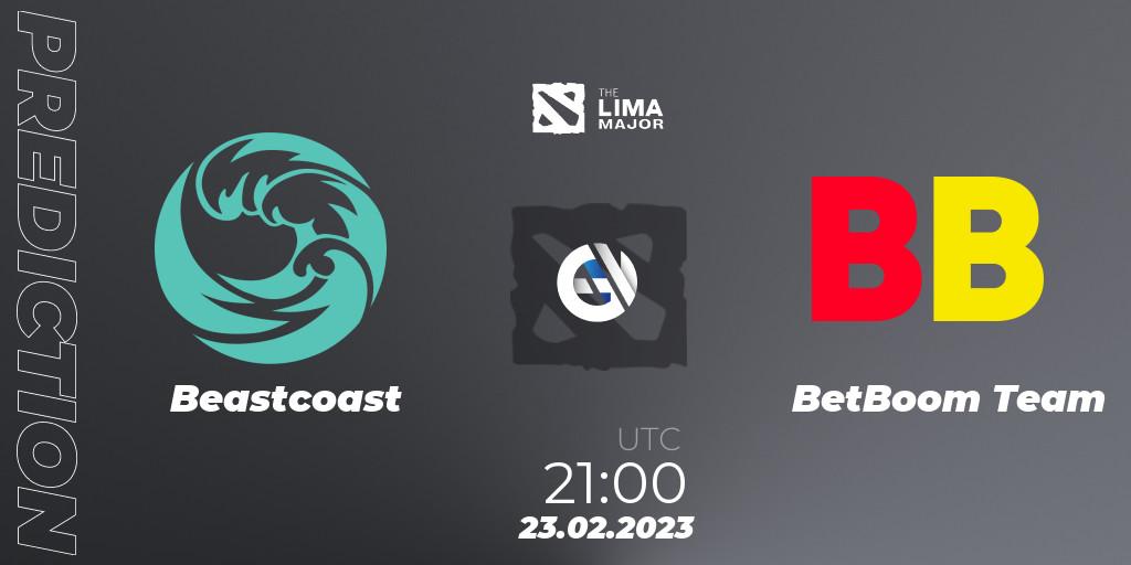 Beastcoast - BetBoom Team: ennuste. 23.02.23, Dota 2, The Lima Major 2023