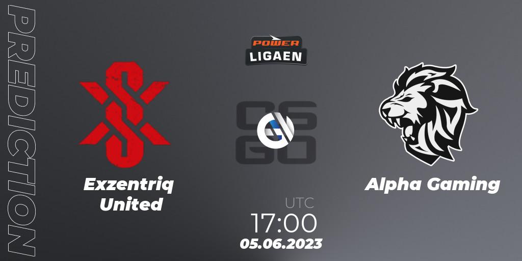 Exzentriq United - Alpha Gaming: ennuste. 05.06.23, CS2 (CS:GO), Dust2.dk Ligaen Season 23