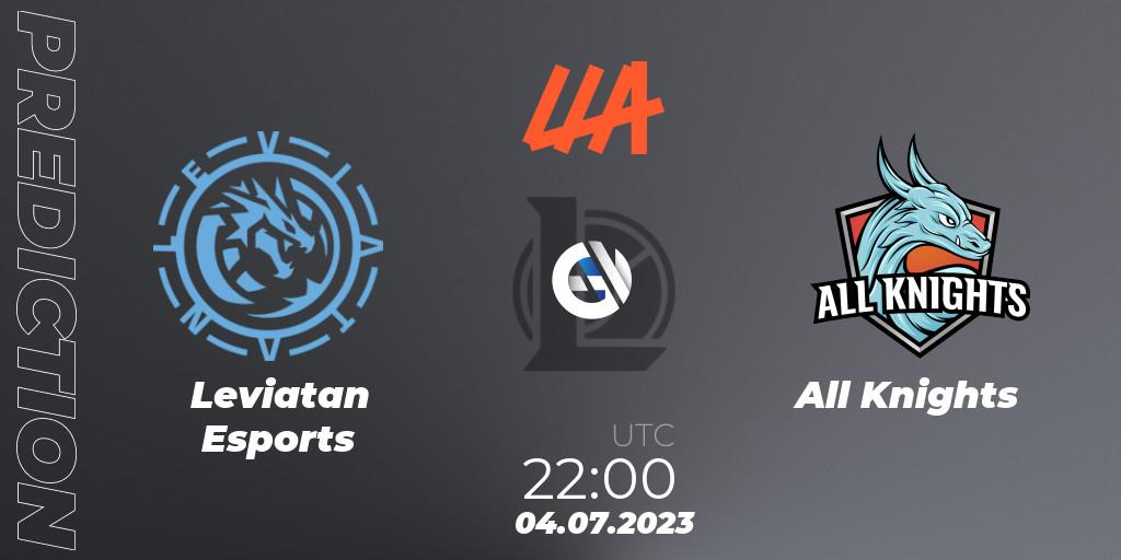 Leviatan Esports - All Knights: ennuste. 04.07.2023 at 22:00, LoL, LLA Closing 2023 - Group Stage