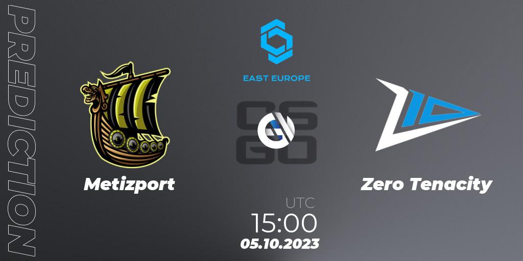 Metizport - Zero Tenacity: ennuste. 05.10.2023 at 15:00, Counter-Strike (CS2), CCT East Europe Series #3: Closed Qualifier