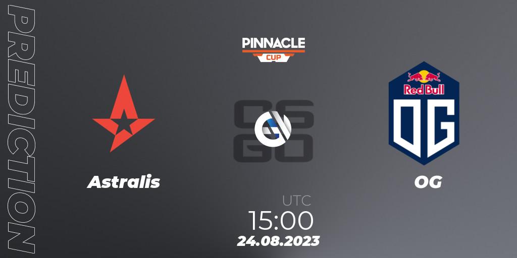 Astralis - OG: ennuste. 24.08.2023 at 17:00, Counter-Strike (CS2), Pinnacle Cup V