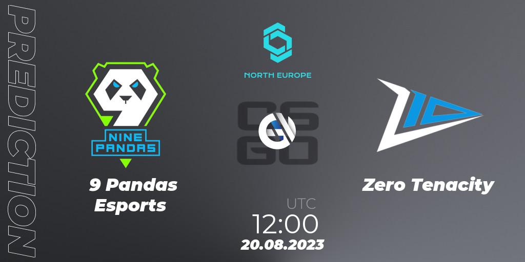 9 Pandas Esports - Zero Tenacity: ennuste. 20.08.2023 at 12:15, Counter-Strike (CS2), CCT North Europe Series #7