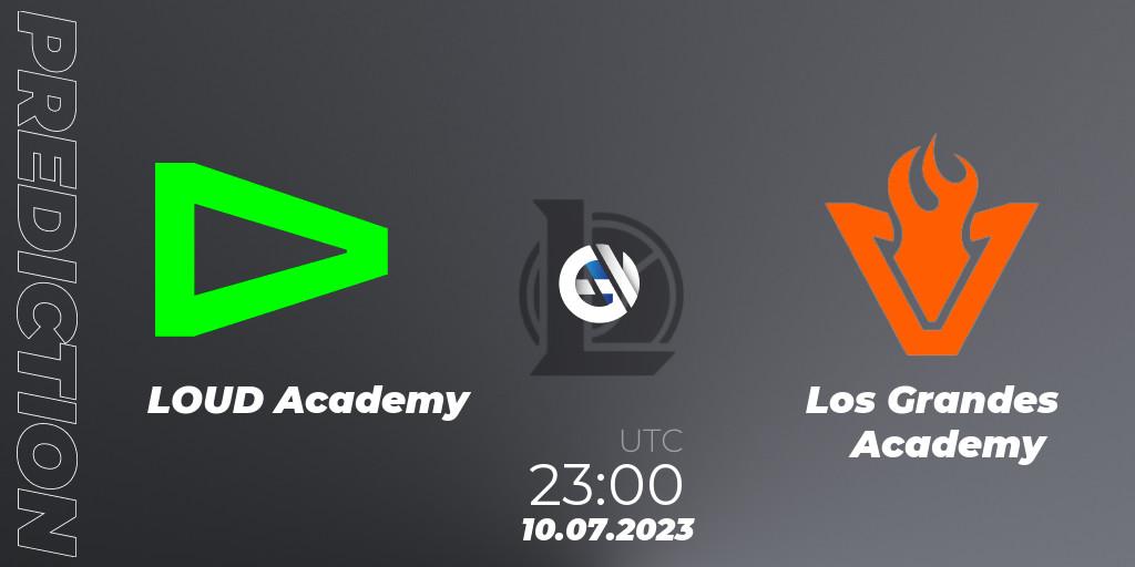 LOUD Academy - Los Grandes Academy: ennuste. 10.07.2023 at 23:00, LoL, CBLOL Academy Split 2 2023 - Group Stage