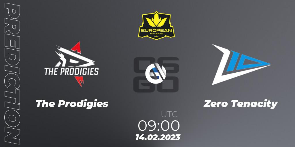 The Prodigies - Zero Tenacity: ennuste. 14.02.2023 at 09:00, Counter-Strike (CS2), European Pro League Season 6: Division 2