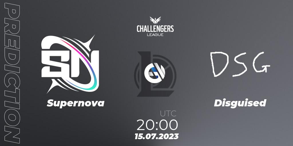 Supernova - Disguised: ennuste. 26.06.2023 at 20:00, LoL, North American Challengers League 2023 Summer - Group Stage