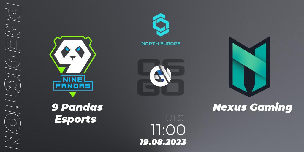 9 Pandas Esports - Nexus Gaming: ennuste. 19.08.2023 at 11:00, Counter-Strike (CS2), CCT North Europe Series #7