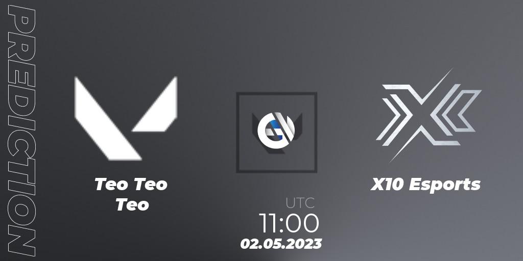 Teo Teo Teo - X10 Esports: ennuste. 02.05.23, VALORANT, VALORANT Challengers 2023: Malaysia & Singapore Split 2 - Group stage