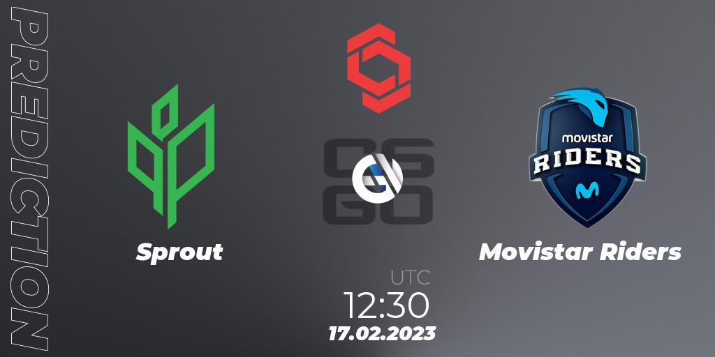 Sprout - Movistar Riders: ennuste. 17.02.2023 at 12:20, Counter-Strike (CS2), CCT Central Europe Series Finals #1