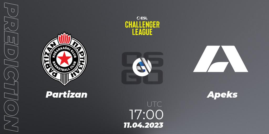 Partizan - Apeks: ennuste. 17.04.23, CS2 (CS:GO), ESL Challenger League Season 45: Europe
