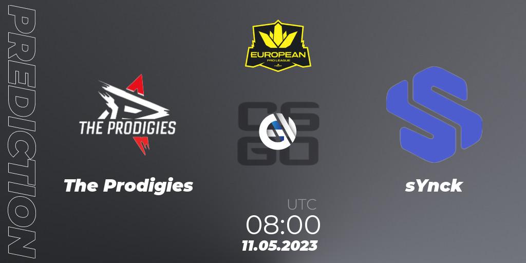The Prodigies - sYnck: ennuste. 11.05.2023 at 08:00, Counter-Strike (CS2), European Pro League Season 8: Division 2