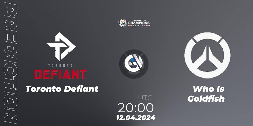 Toronto Defiant - Who Is Goldfish: ennuste. 12.04.24, Overwatch, Overwatch Champions Series 2024 - North America Stage 2 Group Stage