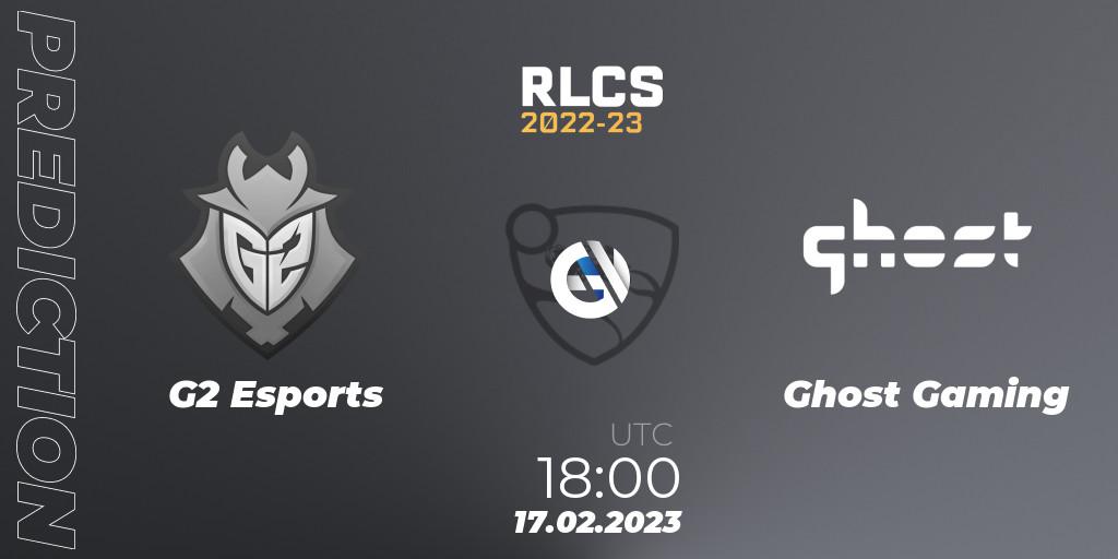 G2 Esports - Ghost Gaming: ennuste. 17.02.23, Rocket League, RLCS 2022-23 - Winter: North America Regional 2 - Winter Cup