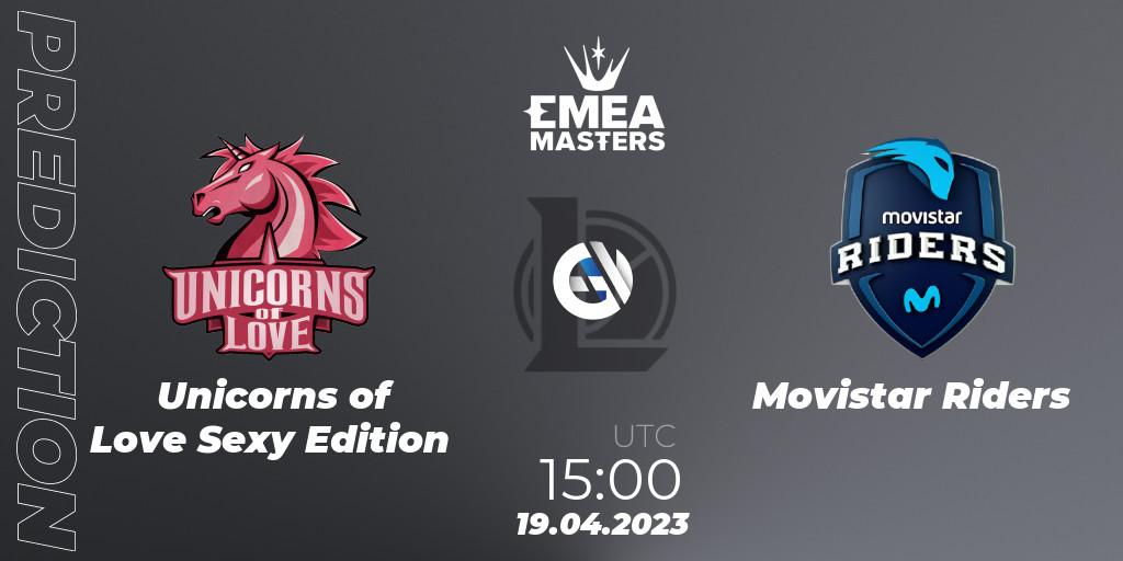 Unicorns of Love Sexy Edition - Movistar Riders: ennuste. 19.04.2023 at 15:00, LoL, EMEA Masters Spring 2023 - Playoffs