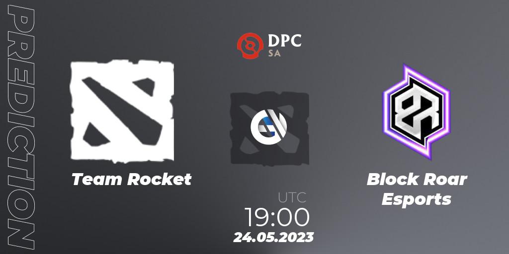 Team Rocket - Block Roar Esports: ennuste. 24.05.2023 at 21:56, Dota 2, DPC 2023 Tour 3: SA Closed Qualifier