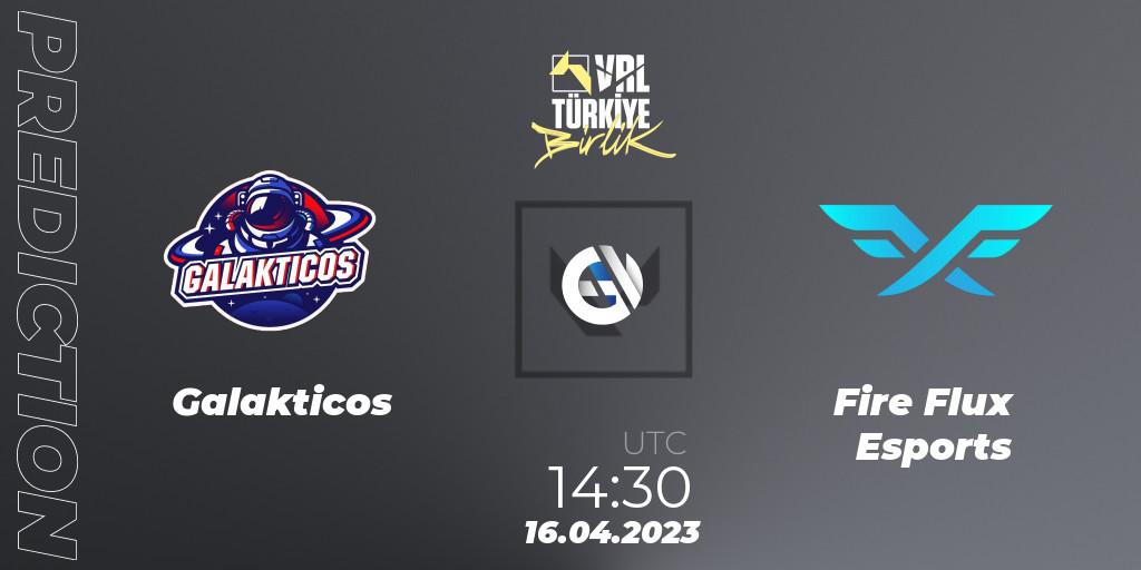 Galakticos - Fire Flux Esports: ennuste. 16.04.2023 at 14:30, VALORANT, VALORANT Challengers 2023: Turkey Split 2 - Regular Season