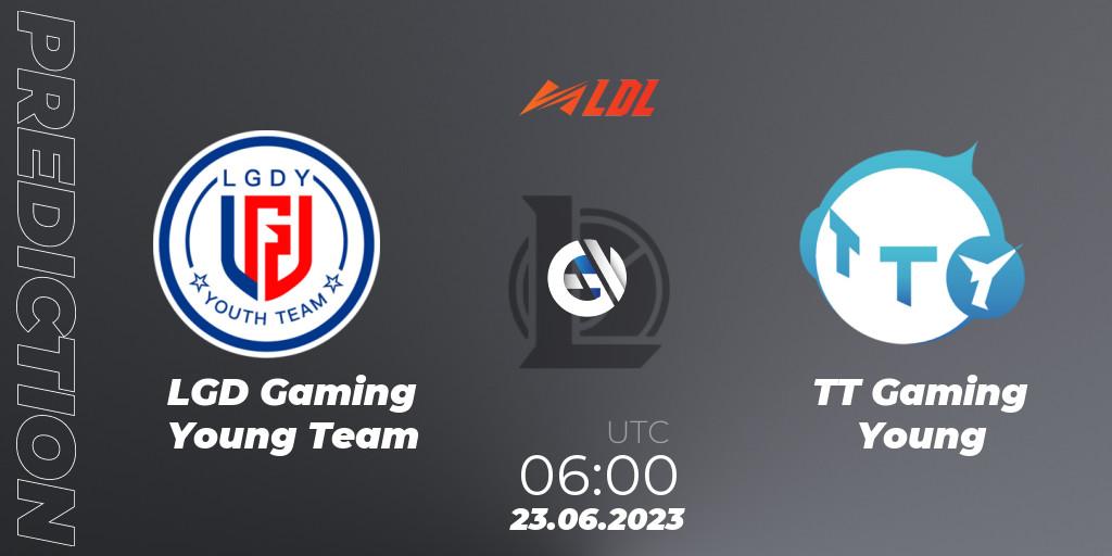 LGD Gaming Young Team - TT Gaming Young: ennuste. 23.06.2023 at 06:00, LoL, LDL 2023 - Regular Season - Stage 3