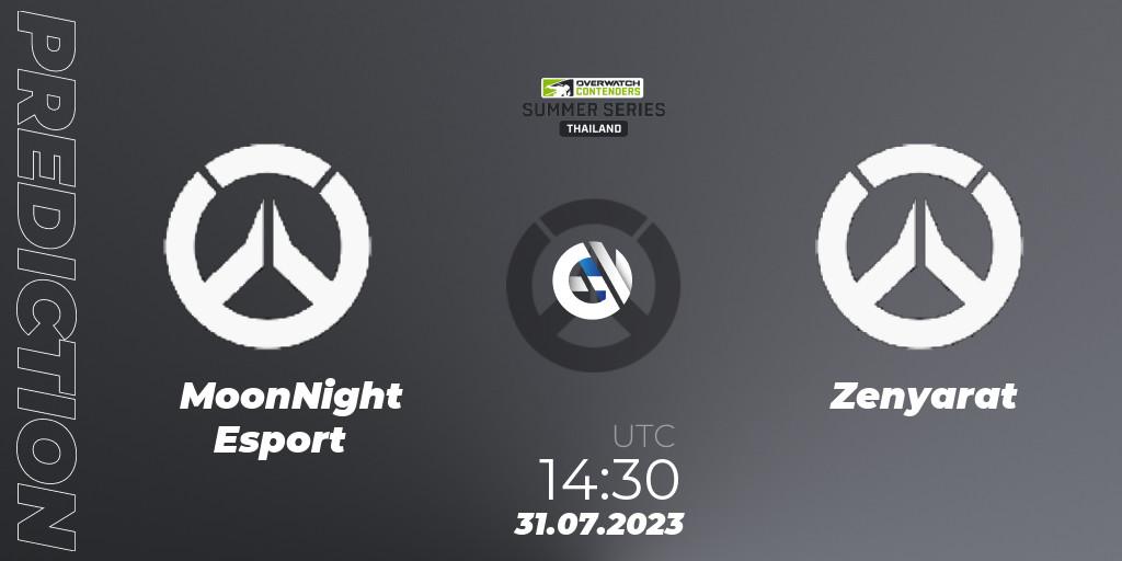 MoonNight Esport - Zenyarat: ennuste. 31.07.2023 at 13:30, Overwatch, Overwatch Contenders 2023 Summer Series: Thailand