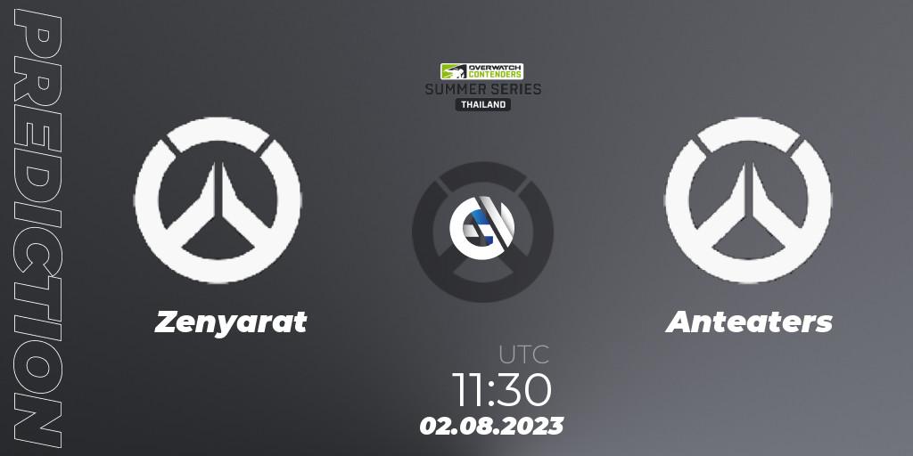 Zenyarat - Anteaters: ennuste. 02.08.2023 at 12:00, Overwatch, Overwatch Contenders 2023 Summer Series: Thailand
