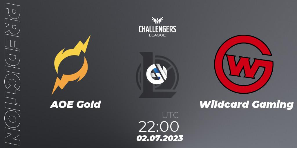 AOE Gold - Wildcard Gaming: ennuste. 02.07.2023 at 22:00, LoL, North American Challengers League 2023 Summer - Group Stage