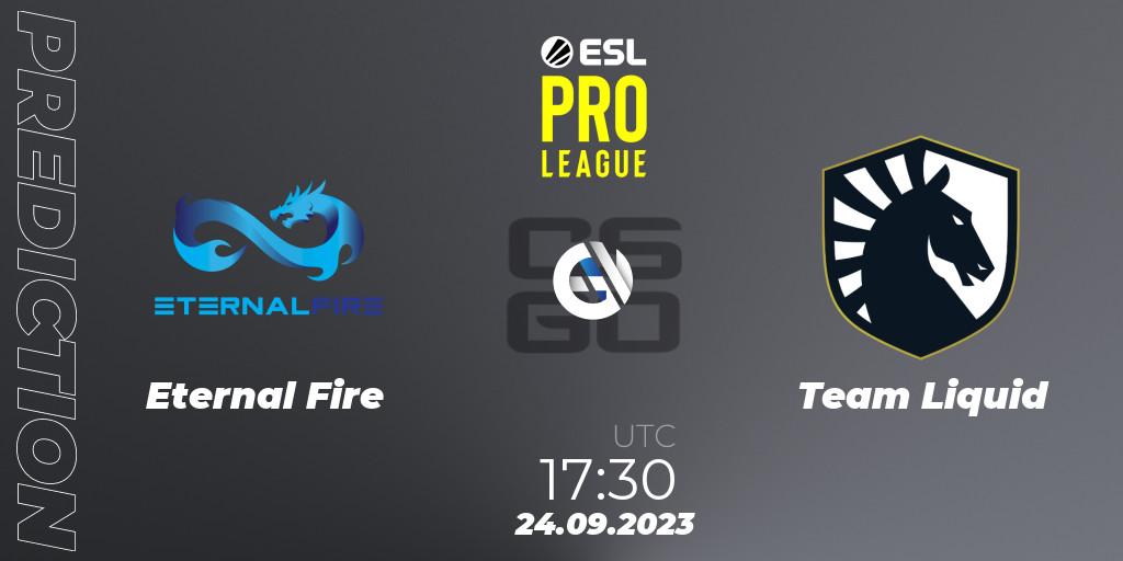 Eternal Fire - Team Liquid: ennuste. 24.09.2023 at 17:55, Counter-Strike (CS2), ESL Pro League Season 18