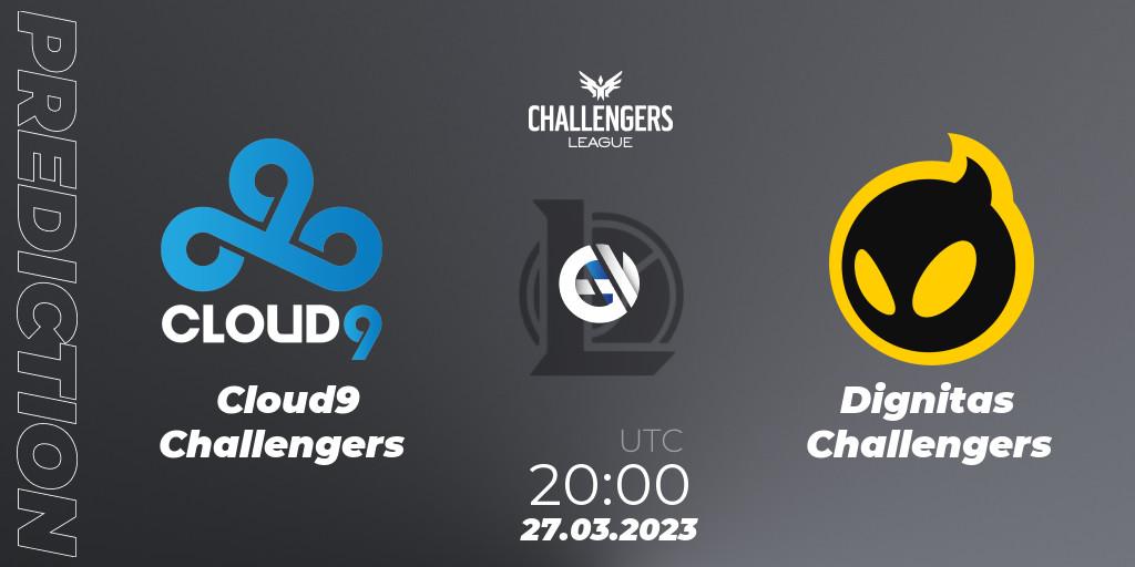 Cloud9 Challengers - Dignitas Challengers: ennuste. 27.03.23, LoL, NACL 2023 Spring - Playoffs
