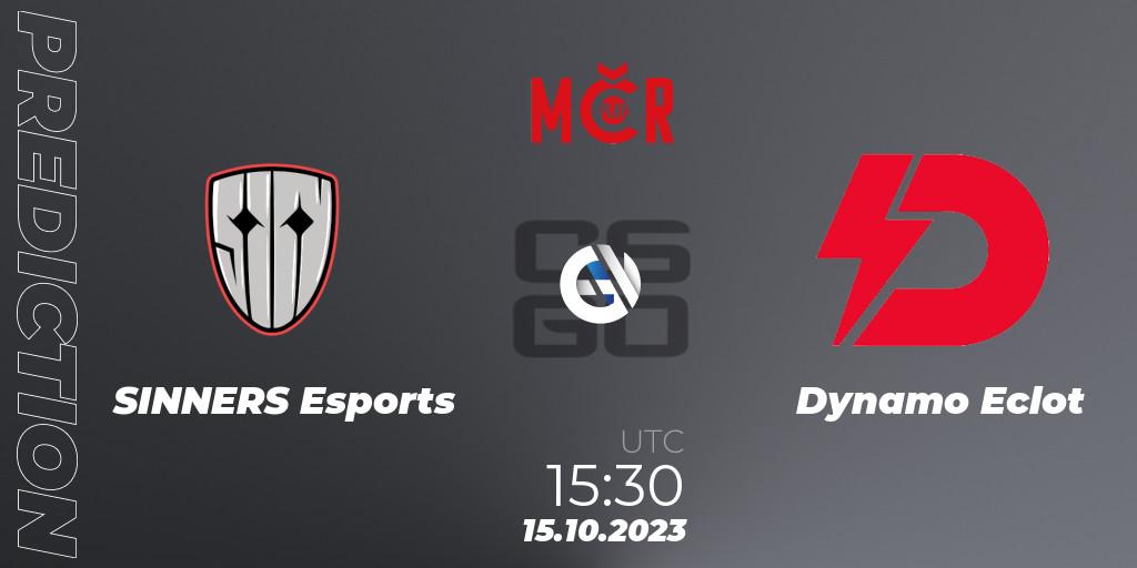 SINNERS Esports - Dynamo Eclot: ennuste. 15.10.23, CS2 (CS:GO), Tipsport Cup Prague Fall 2023