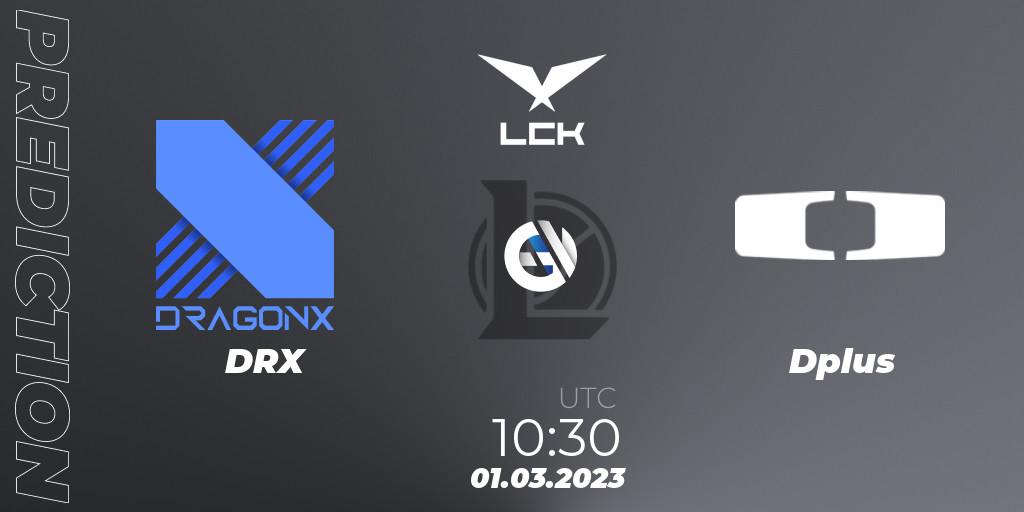 DRX - Dplus: ennuste. 01.03.2023 at 10:20, LoL, LCK Spring 2023 - Group Stage