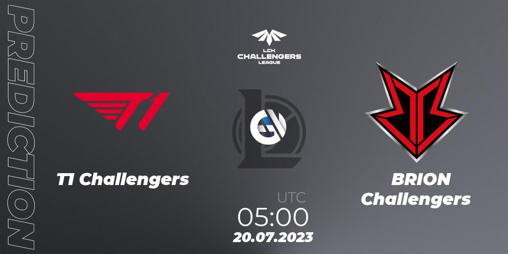T1 Challengers - BRION Challengers: ennuste. 20.07.23, LoL, LCK Challengers League 2023 Summer - Group Stage