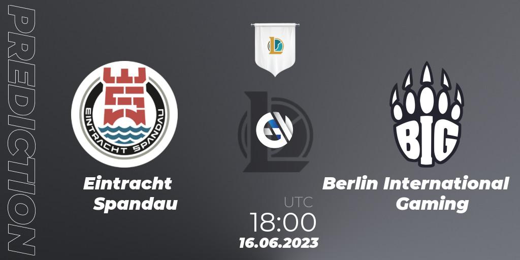 Eintracht Spandau - Berlin International Gaming: ennuste. 16.06.23, LoL, Prime League Summer 2023 - Group Stage