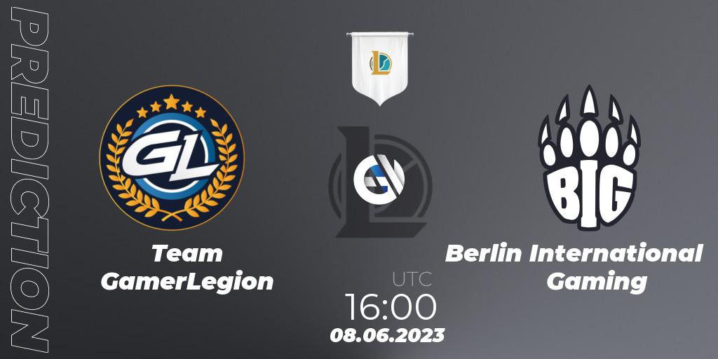 Team GamerLegion - Berlin International Gaming: ennuste. 08.06.23, LoL, Prime League Summer 2023 - Group Stage