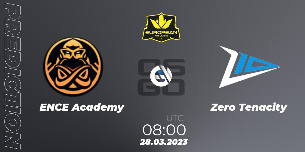 ENCE Academy - Zero Tenacity: ennuste. 28.03.23, CS2 (CS:GO), European Pro League Season 7: Division 2