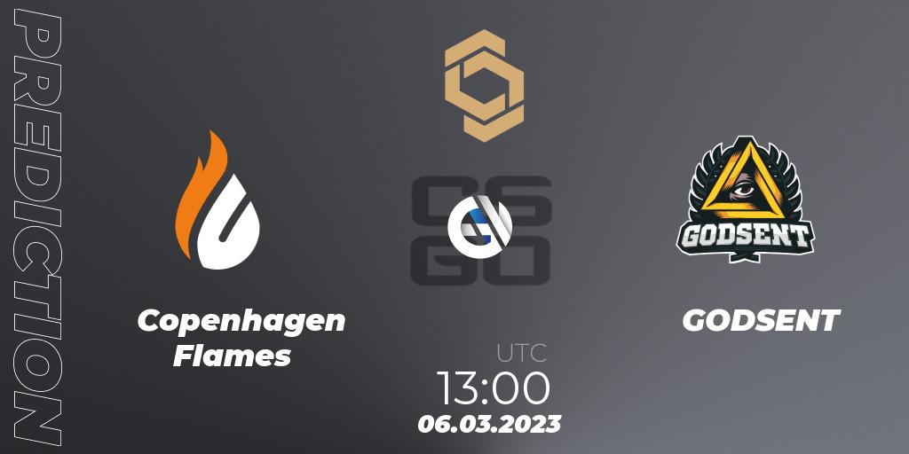 Copenhagen Flames - GODSENT: ennuste. 06.03.23, CS2 (CS:GO), CCT South Europe Series #3
